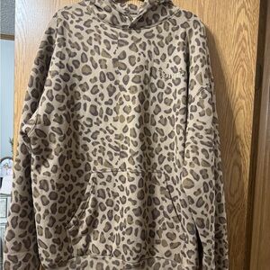 Size XL Comfrt Leopard Hoodie and Sweatpants Set